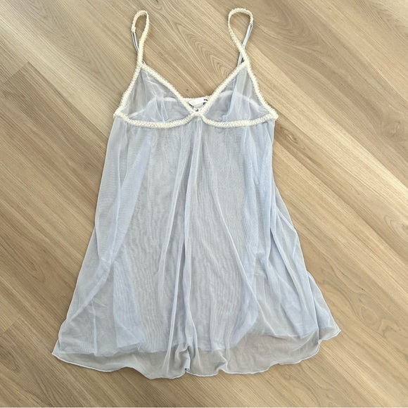 H&M Intimates & Sleepwear Hm Baby Blue Mesh Sheer Y2k Babydoll